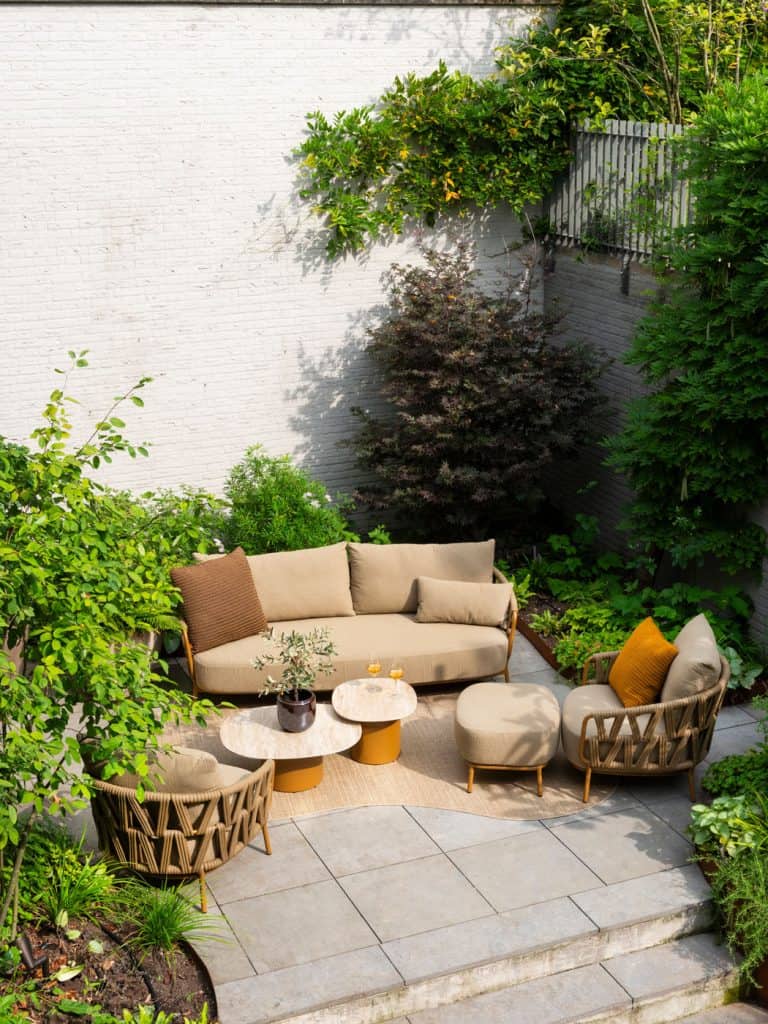 4 Seasons Outdoor Biarritz 3 zits bank met 3 kussens