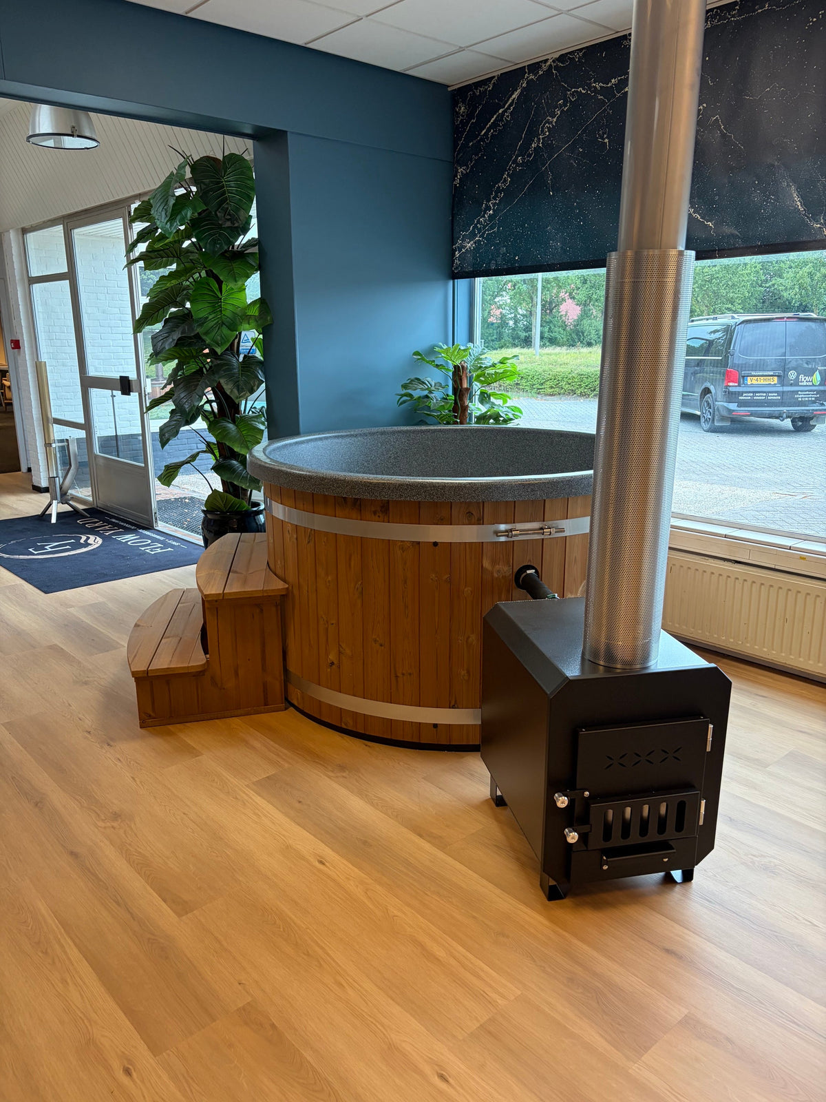 Hottub kopen? nu in de showroom bij Flow Yard