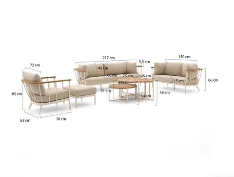 Apple Bee Loungeset Condor Oyster