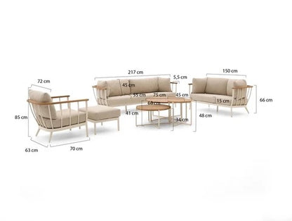Apple Bee Loungeset Condor Oyster
