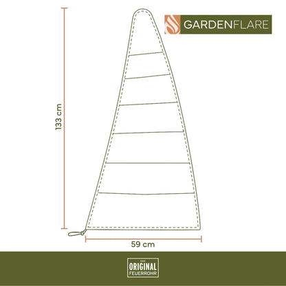 Gardenflare klassieke hoes grijs