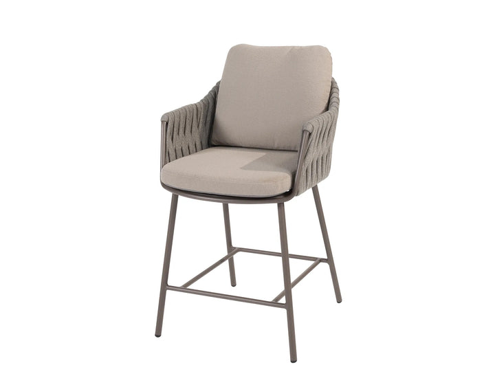4 Seasons Outdoor Cannes hoge eetkamerstoel met 2 kussens