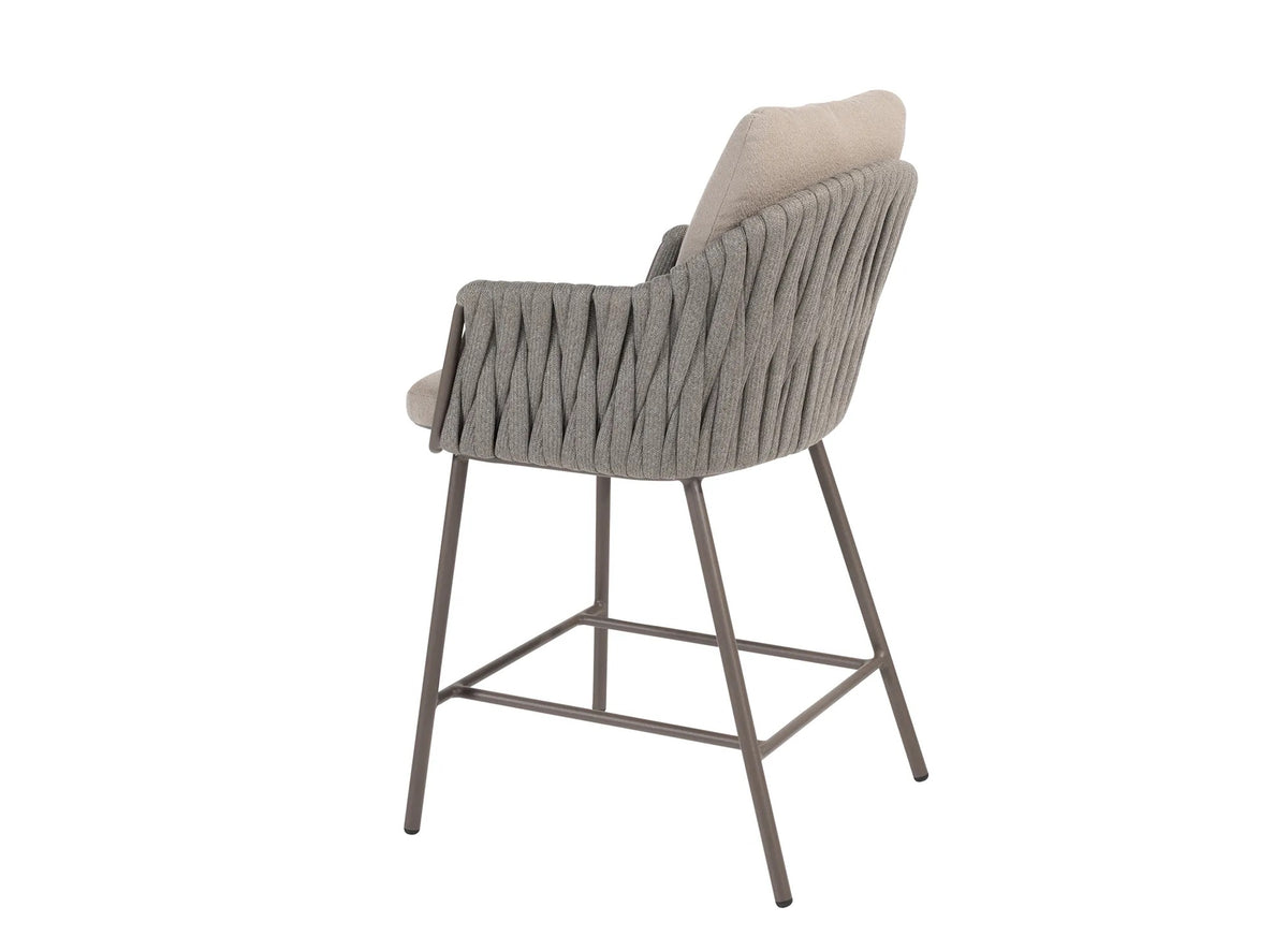 4 Seasons Outdoor Cannes hoge eetkamerstoel met 2 kussens