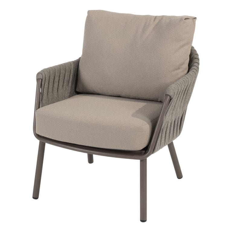 4 Seasons Outdoor Cannes lage eetkamerstoel met 2 kussens (per 2)