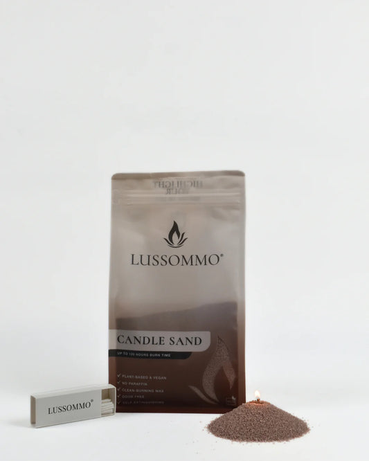 Lussommo | Kaarsenzand - Cookie brown