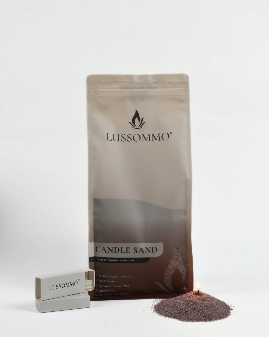 Lussommo | Kaarsenzand - Dusty red