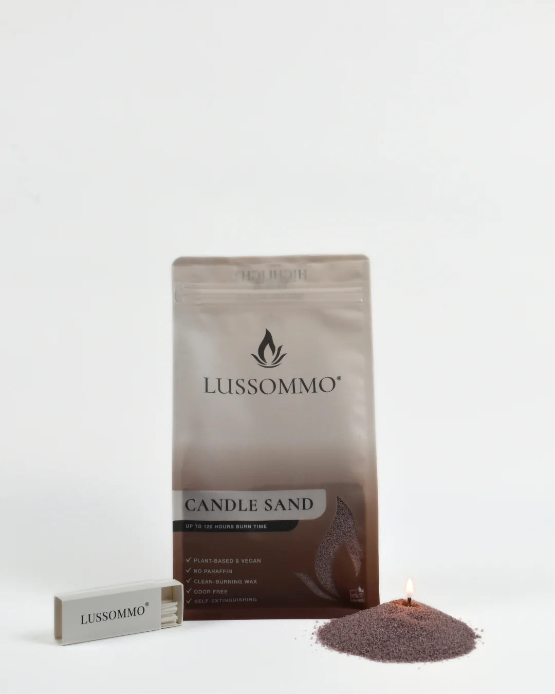 Lussommo | Kaarsenzand - Dusty red