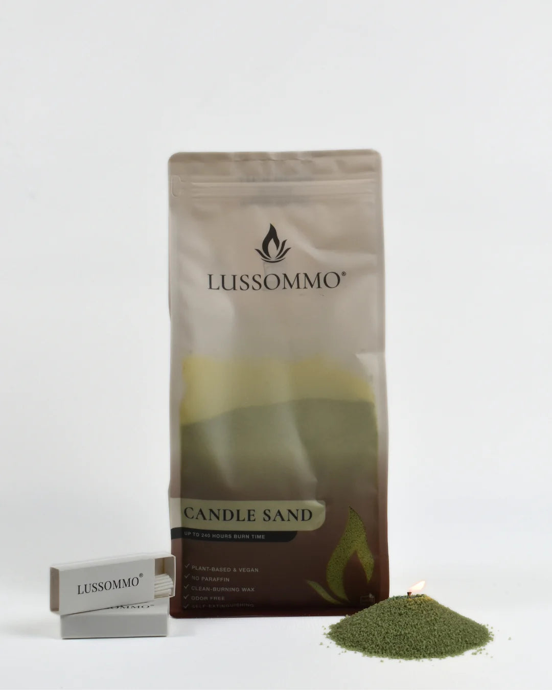 Lussommo | Kaarsenzand - Olive green