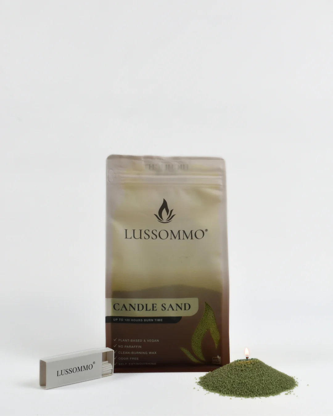 Lussommo | Kaarsenzand - Olive green
