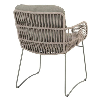 4 Seasons Outdoor Murcia eettafel stoel olijfgroen met 2 kussens (per 2)