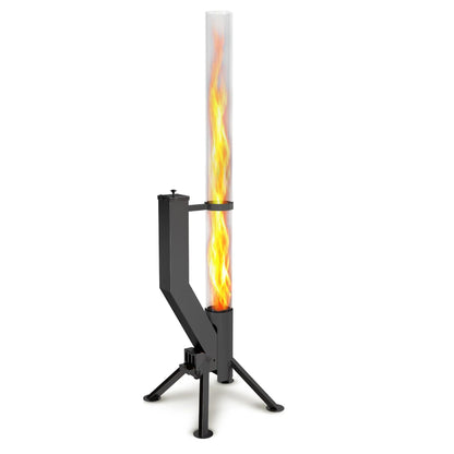 Gardenflare Premium Vlampijp roestvrij staal zwart