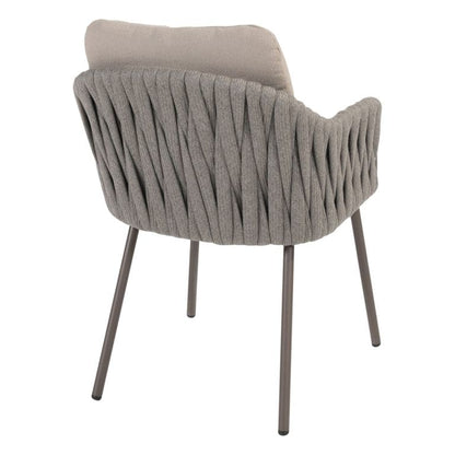 4 Seasons Outdoor Cannes hoge eetkamerstoel met 2 kussens