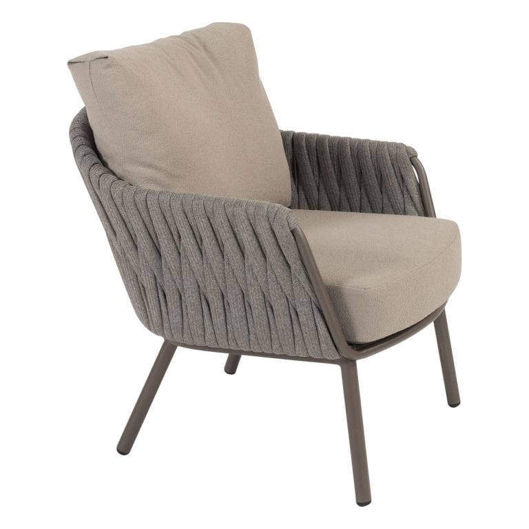 4 Seasons Outdoor Cannes lage eetkamerstoel met 2 kussens (per 2)