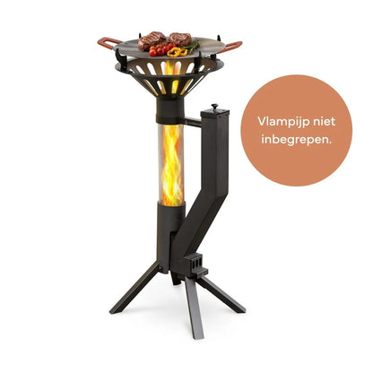 Gardenflare barbecue opzetstuk met buiten grillpan voor de Klassiek vlampijp