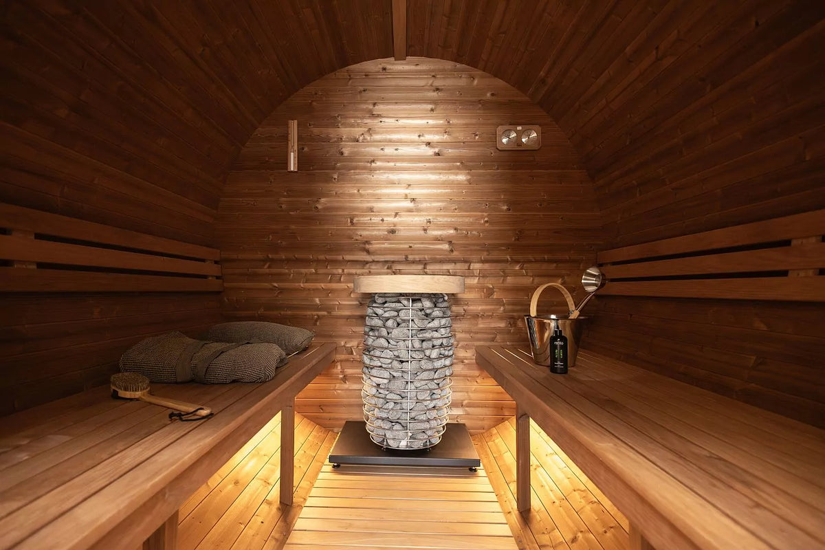 Hanscraft Barrel Sauna 225 - Harvia Legend pro 11KW Elektrisch